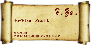 Heffler Zsolt névjegykártya
